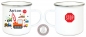 Preview: ♥ zauberhafte Tasse Emailletasse, Becher,  Baustelle, Fahrzeuge, Bagger, Traktor, Kran, Kipper, Sterne Name,  Wunschname, KITA Kindergarten, Einschulung, Dankeschön, Abschied, Jubiläum, Geschenk, Becher von Lüttentüddel